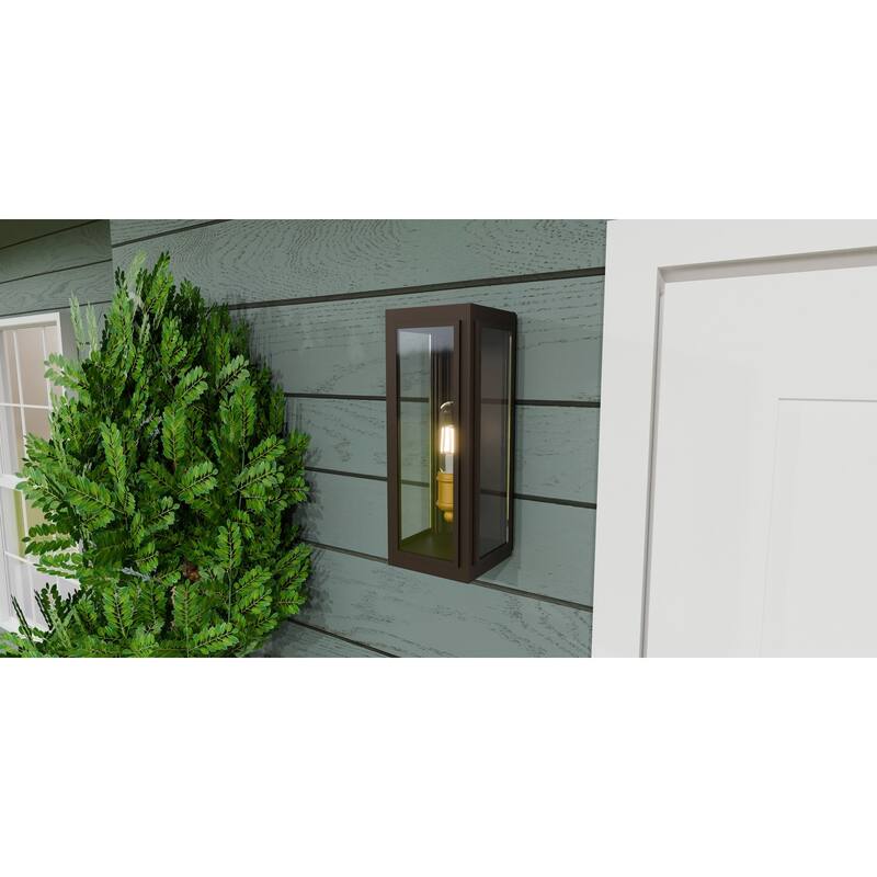 Avon 1-Light Western Bronze Outdoor Wall Lantern