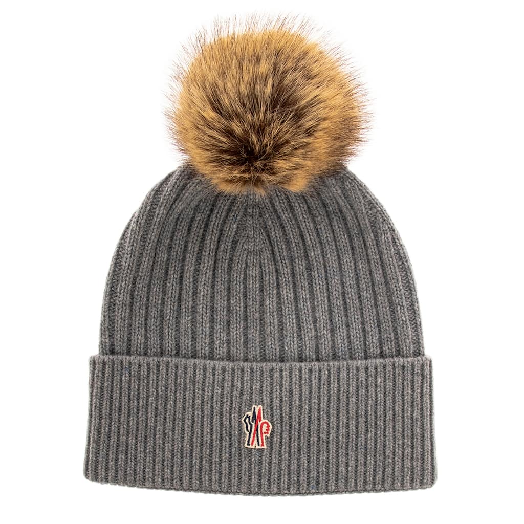Moncler Cashmere Beanie with Pom Pom