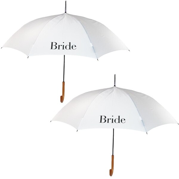 Shop Shedrain Women S Bride Wedding Stick Umbrellas With
