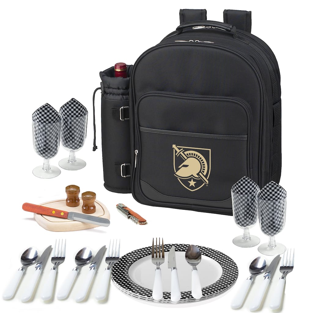NCAA Army Black Knights Picnic Backpack Equipped for Four