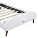 preview thumbnail 11 of 51, Twin Size Upholstered Platform Bed Animal Theme Design Bed Frame with Sheep-Shaped Headboard and Footboard, No Box Spring Needed