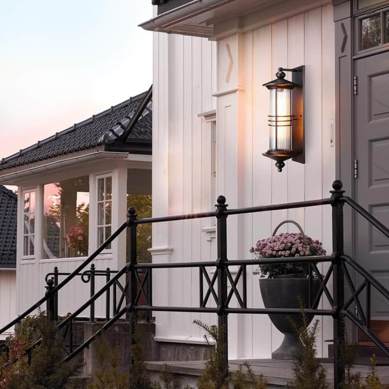 E26 porch light oil rubbed bronze wall lighting aluminum, glass, metal wall bulbs - N/A