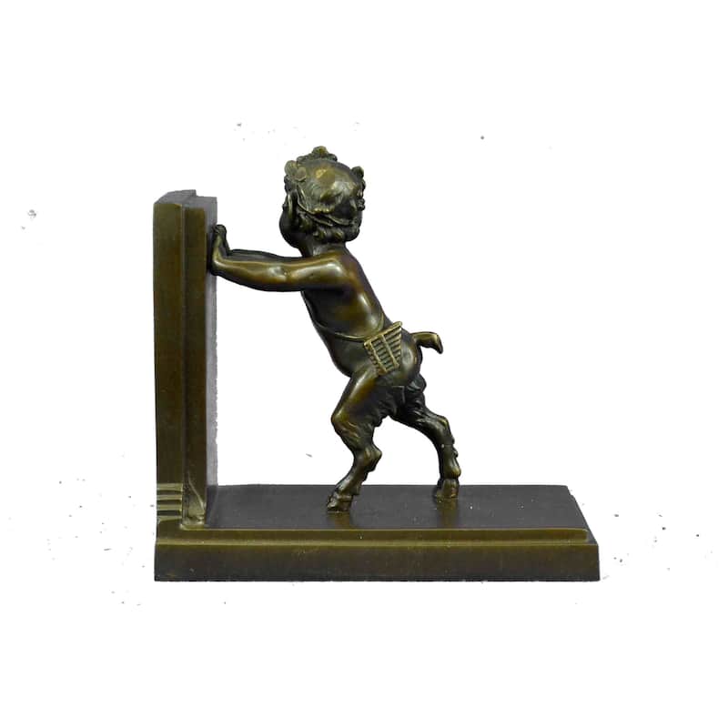 Handmade Hot Cast Bookends Signed Original Hot Cast Masterpiece Figurine Figure