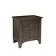 preview thumbnail 1 of 0, Taylor 2-Drawer Farmhouse Wood Nightstand, River Rock Brown