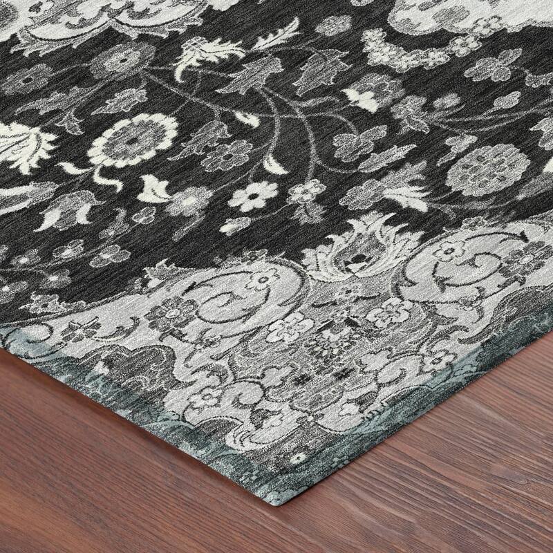 Machine Washable Indoor/ Outdoor Global Eckley Chantille Rug