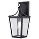 preview thumbnail 1 of 4, Vaxcel Lighting T0774 Cottage Grove 16" Tall Outdoor Wall Sconce Matte Black