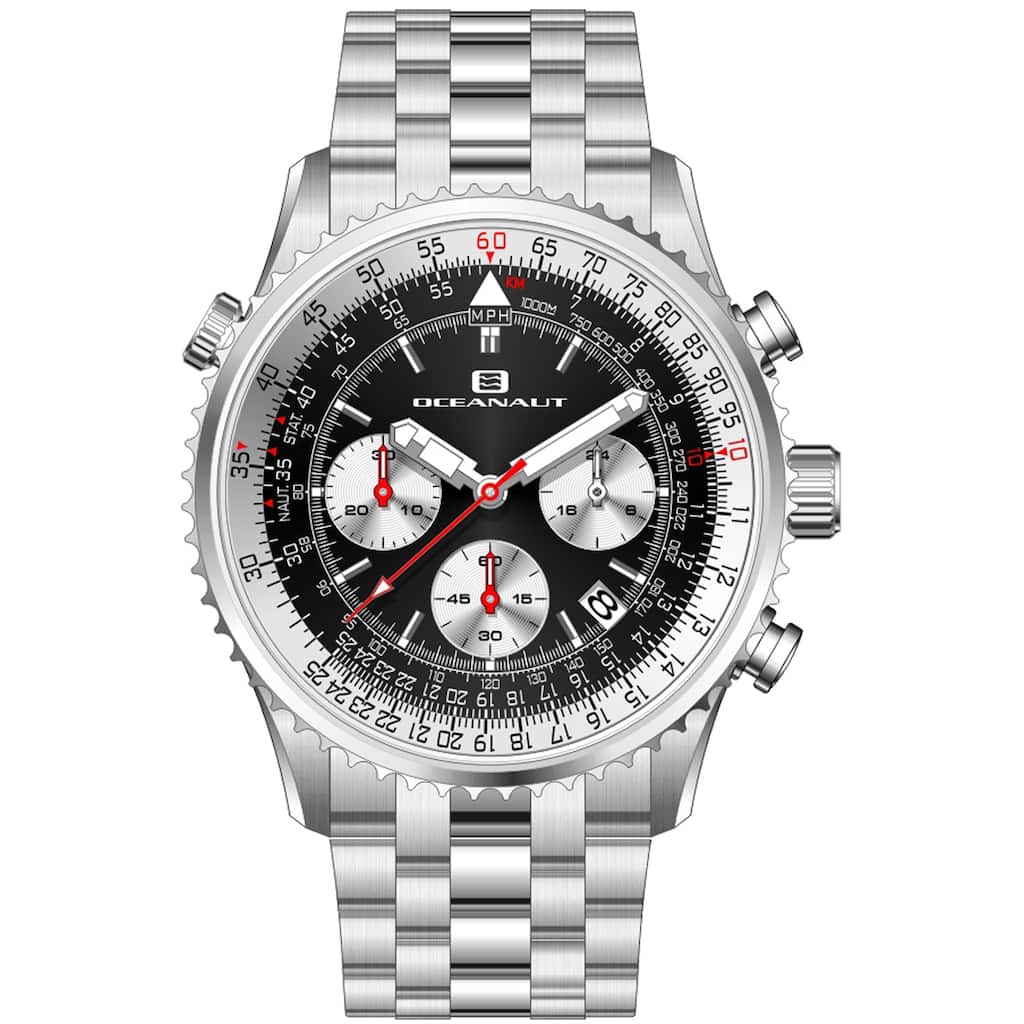 Oceanaut Men's Flight Black Dial Watch - OC0120 - 6 (36)