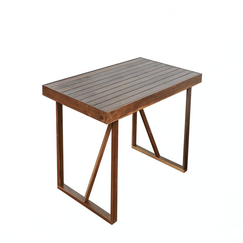 6-Piece Acacia Wood Outdoor Table and Chair Set