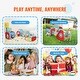 preview thumbnail 6 of 5, VEVOR 5 in 1 Kids Play Tent with Tunnel, Basketball Hoop for Boys, Girls, Red/Yellow/Blue - 5paragraphs