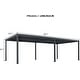 preview thumbnail 67 of 74, PURPLE LEAF Outdoor Louvered Pergola with Adjustable Metal Roof for Patio Pergola 13' x 25' - Grey