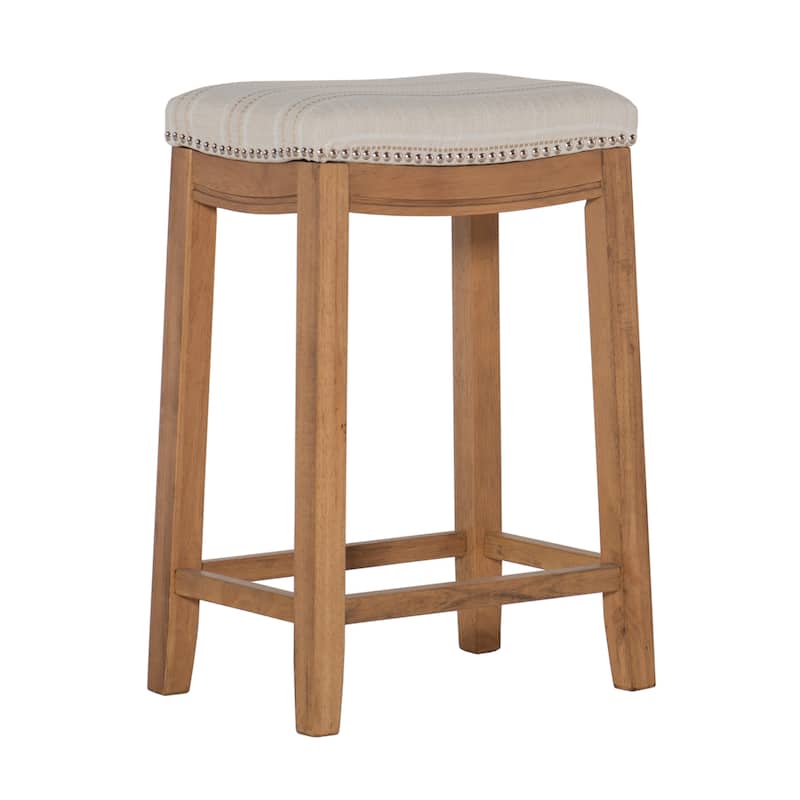Linon Willamette Rustic Striped Counter Stool