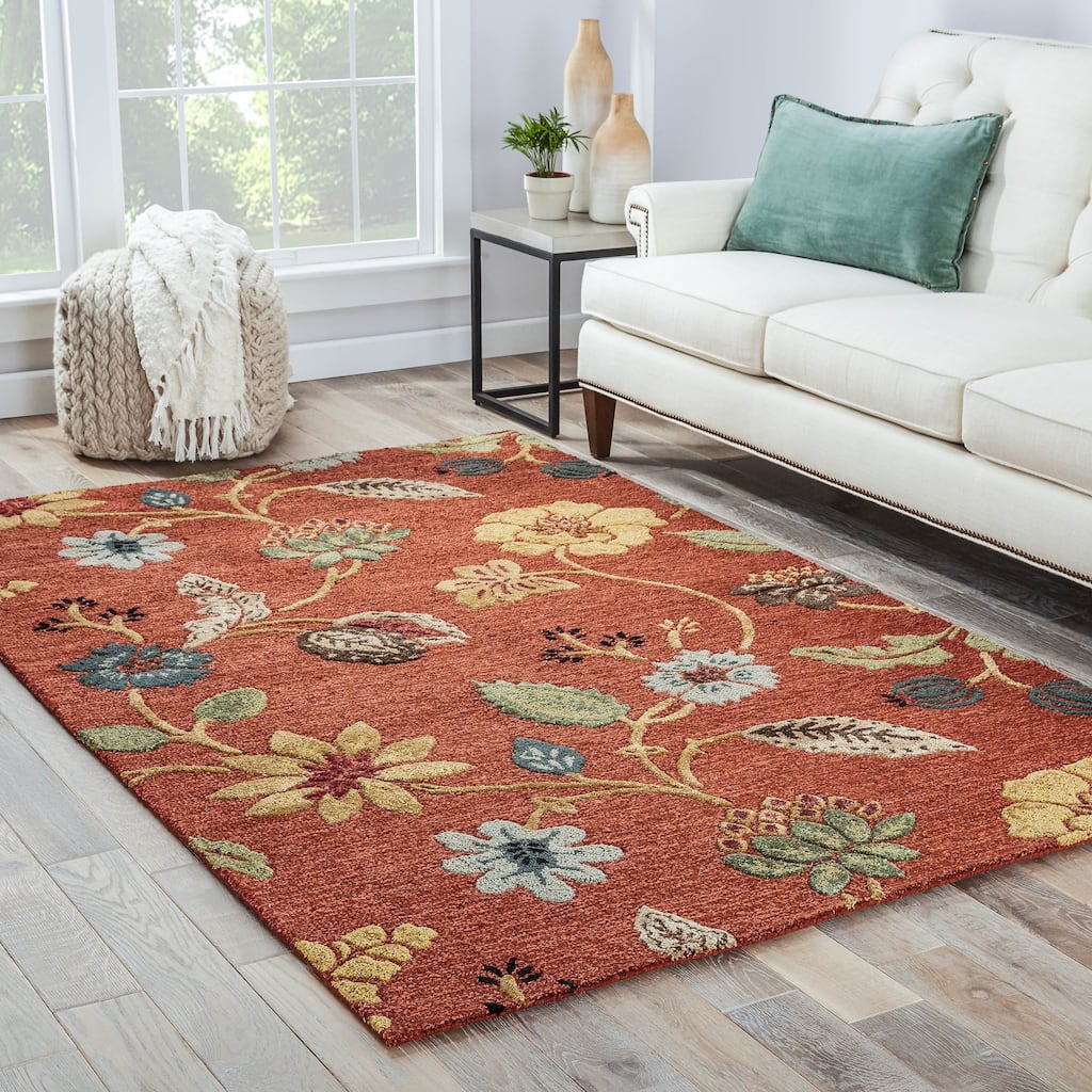 Bloomsbury Handmade Floral Area Rug