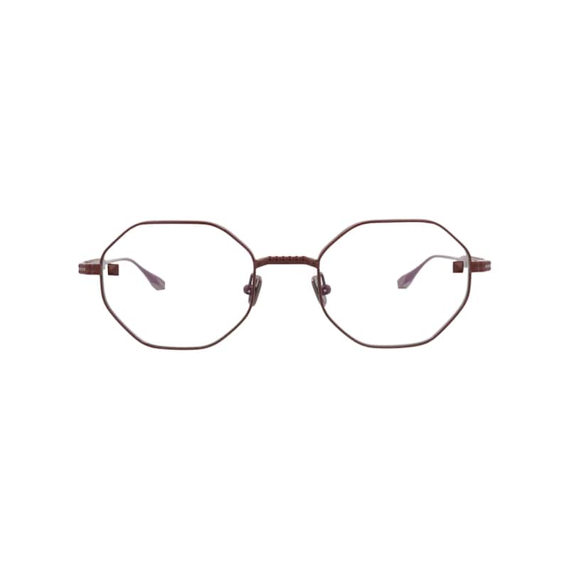 Valentino Round-Frame Metal Optical Frames - Bordeaux Bordeaux Transparent - Red