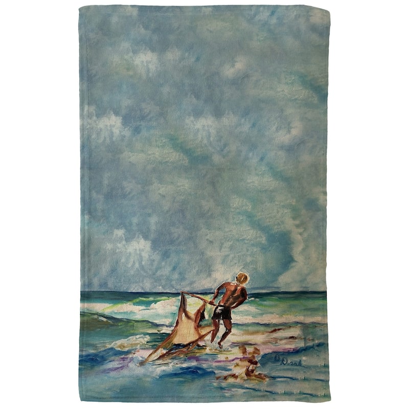Net Fishing Kitchen Towel - 16x25