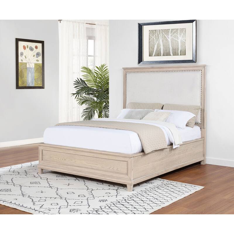 Pembroke 66-inch Panel Bed Washed Oak