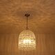 preview thumbnail 46 of 53, Vintage Glam Crystal Bird Cage Lantern Chandelier - Distressed Brass