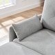 preview thumbnail 27 of 49, 77.36" L Shaped Sectional Sofa with Side Storage Pocket and Reversible Ottoman