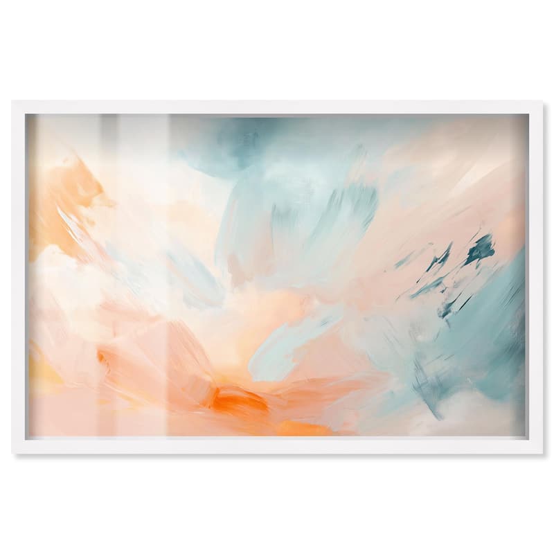 Sunrise Palette I Shadowbox by Art Remedy - White - 30" x 20"