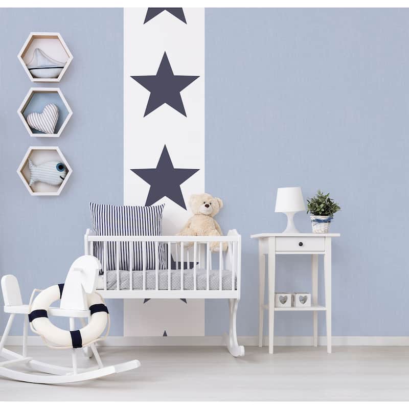 Galerie Wallcoverings Deauville 2 Denim Effect Non-woven Matte Wallpaper Roll