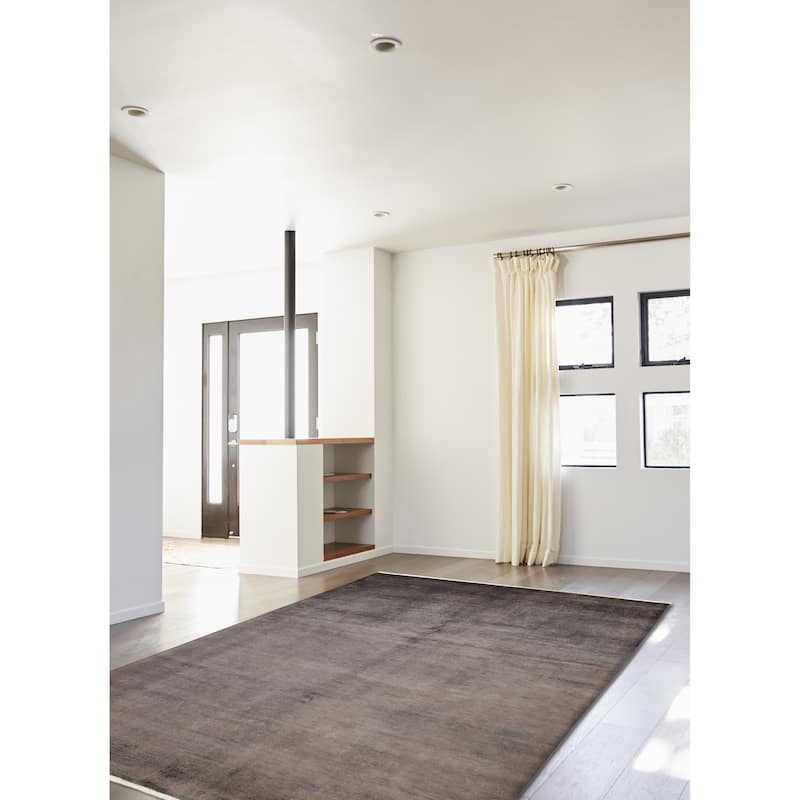 ECARPETGALLERY Hand-knotted Vibrance Grey Wool Rug - 8'2 x 10'1