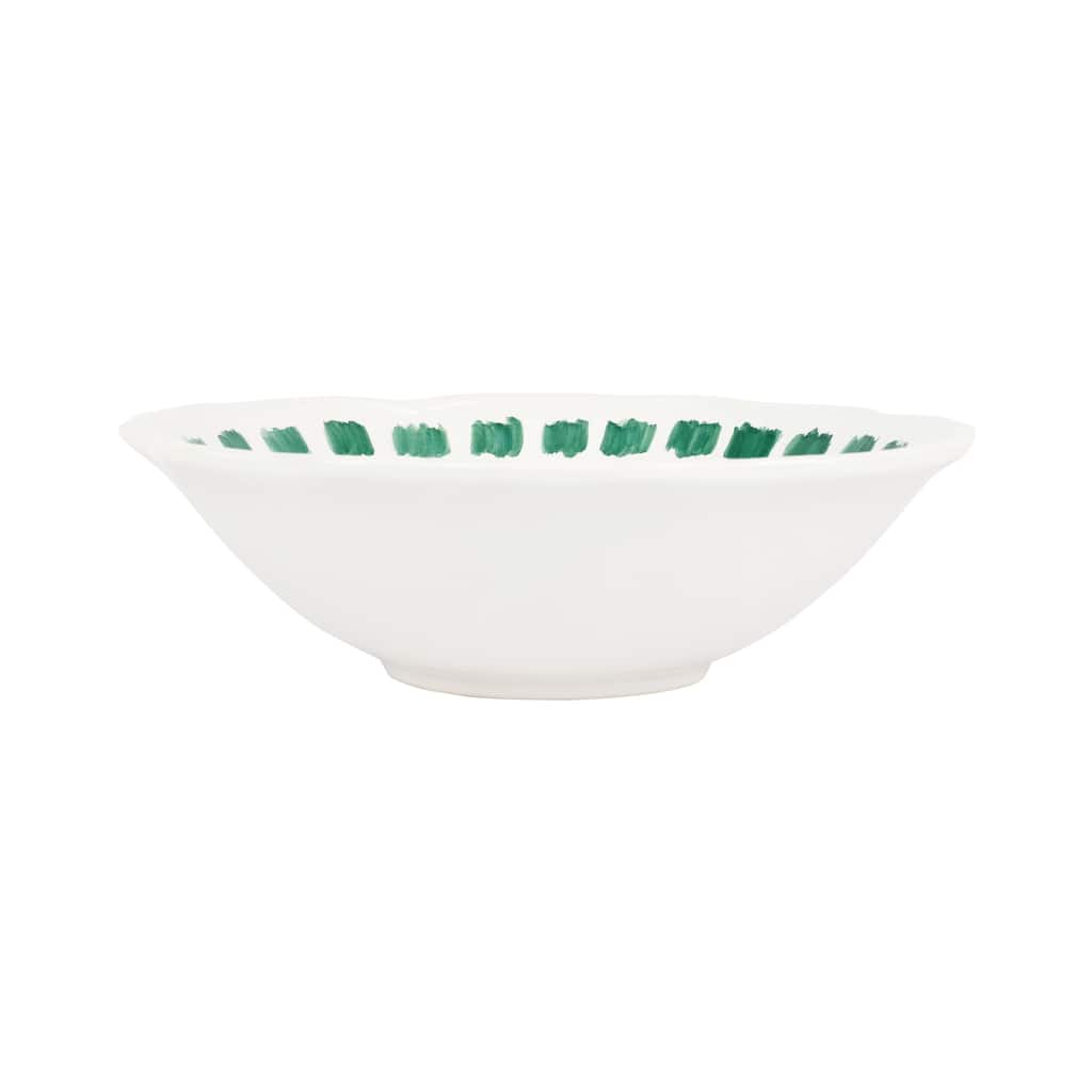 viva by VIETRI Lisbon Green Stitch Serving Bowl