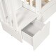 preview thumbnail 23 of 21, Full Over Full Bunk Bed with Shelves and Six Storage Drawers