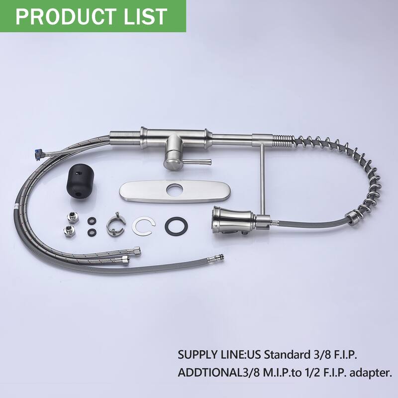 AITINKAN Edison Pull-Down Spray Kitchen Faucet