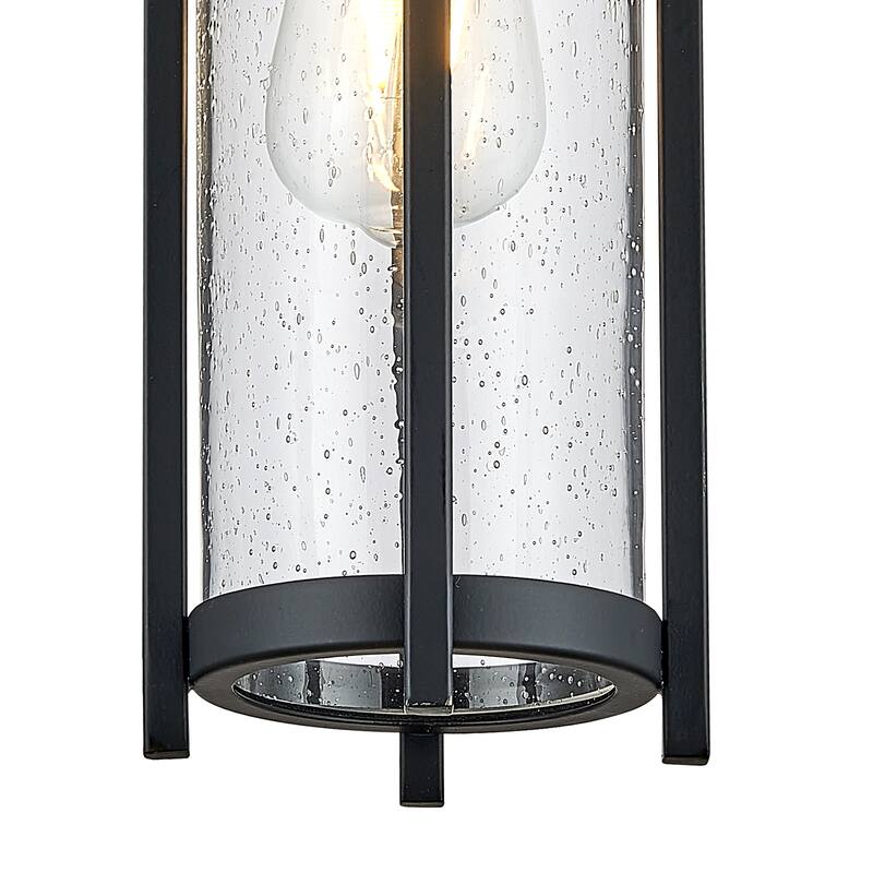 Led Outdoor wall light with bubble glass black finish 4.5W