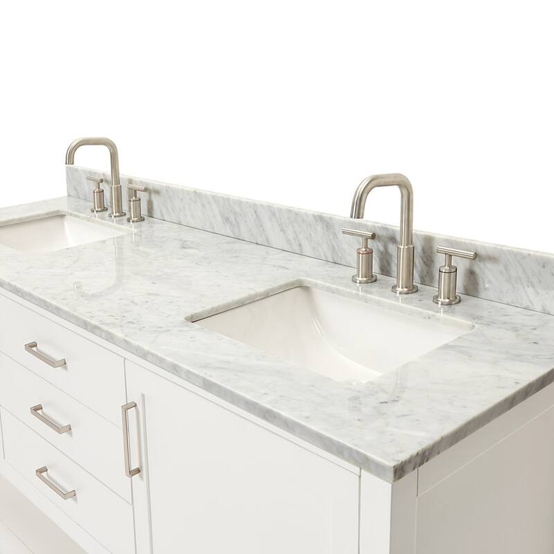 Ariel R073DCW2RVO Bayhill 73" Free Standing Double Basin Vanity Set