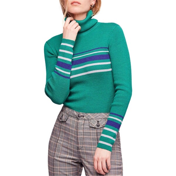 Free People Womens Ribbed Pullover Sweater. Opens flyout.