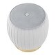 preview thumbnail 8 of 16, Silver Orchid Randolf Velvet Ottoman