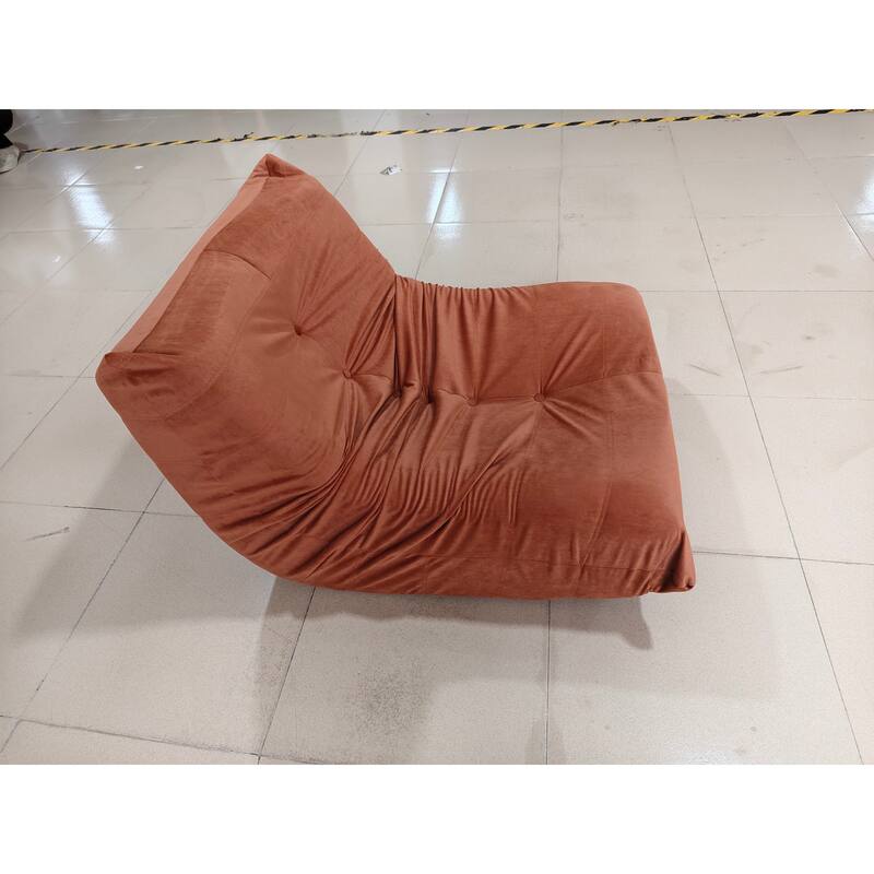 Comfy Tufted Accent Chair, Plush Microfiber Upholstered Chair for Living Room