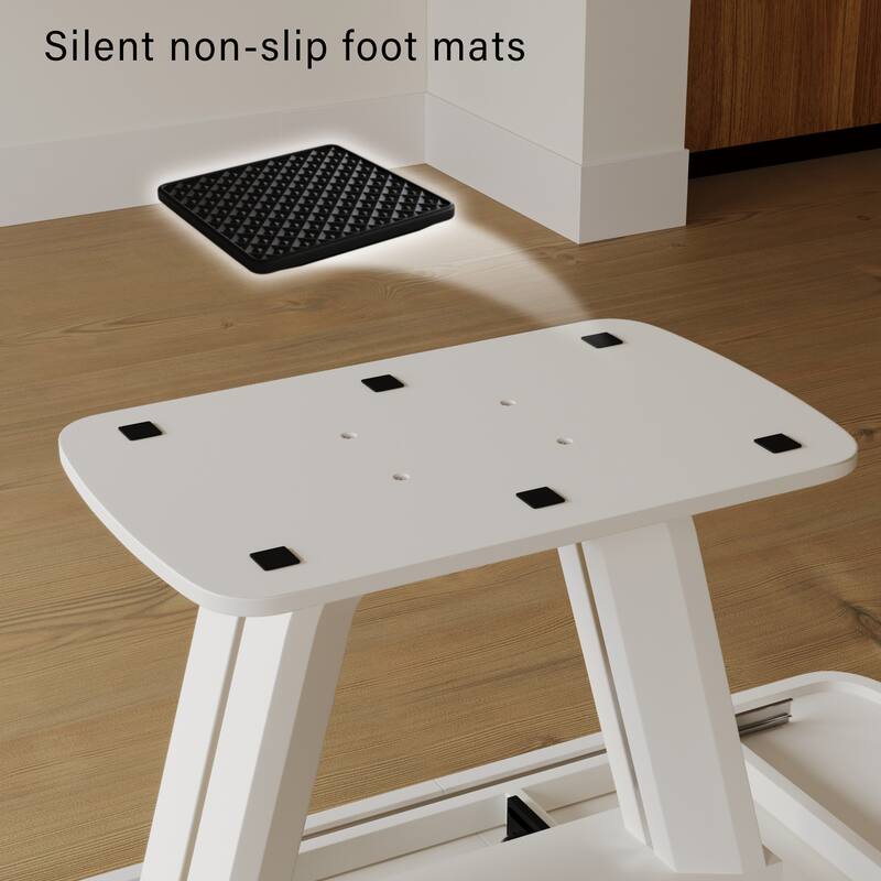 62.99-78.74" Natural Texture Expandable Dining Table with U-Shaped Legs Waterproof Office Table for Dining Room