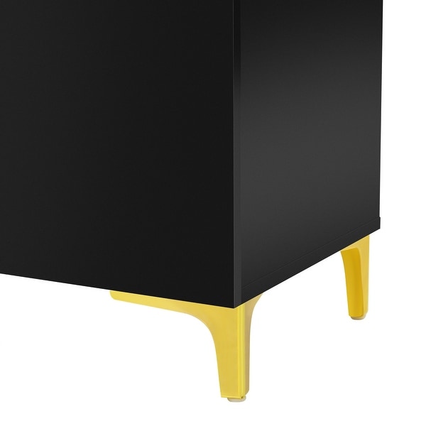 Glossy Finish Light Luxury Storage Cabinet - Bed Bath & Beyond