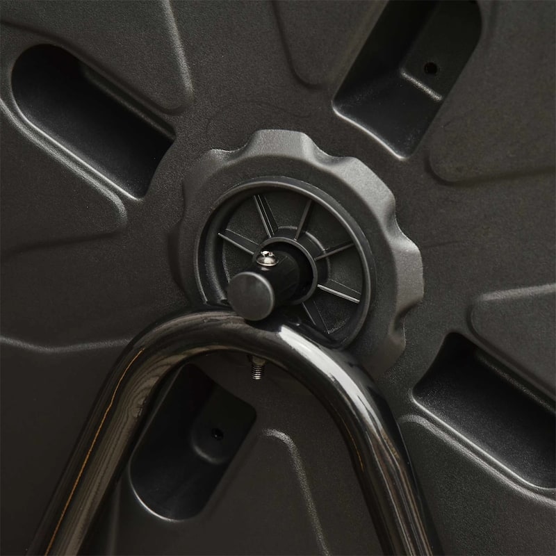 Yellow tumbling outdoor compound fertilizer drum 162L - Multi