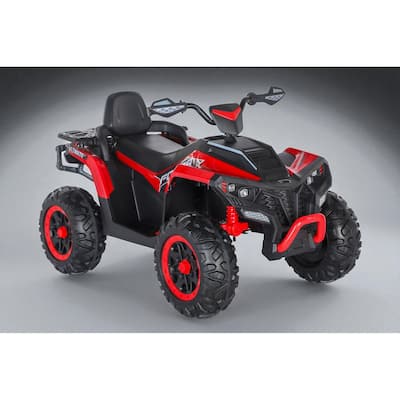 24V 4WD Kids Electric ATV 4 Wheeler with 2-Seater, 4x200W Motors, Bluetooth, EVA Foam Tires, Suspension & 6MPH Max Speed