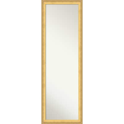 Owen Non-Beveled Framed Full-Length On the Door Mirror - Owen Gold - 17 x 51 in