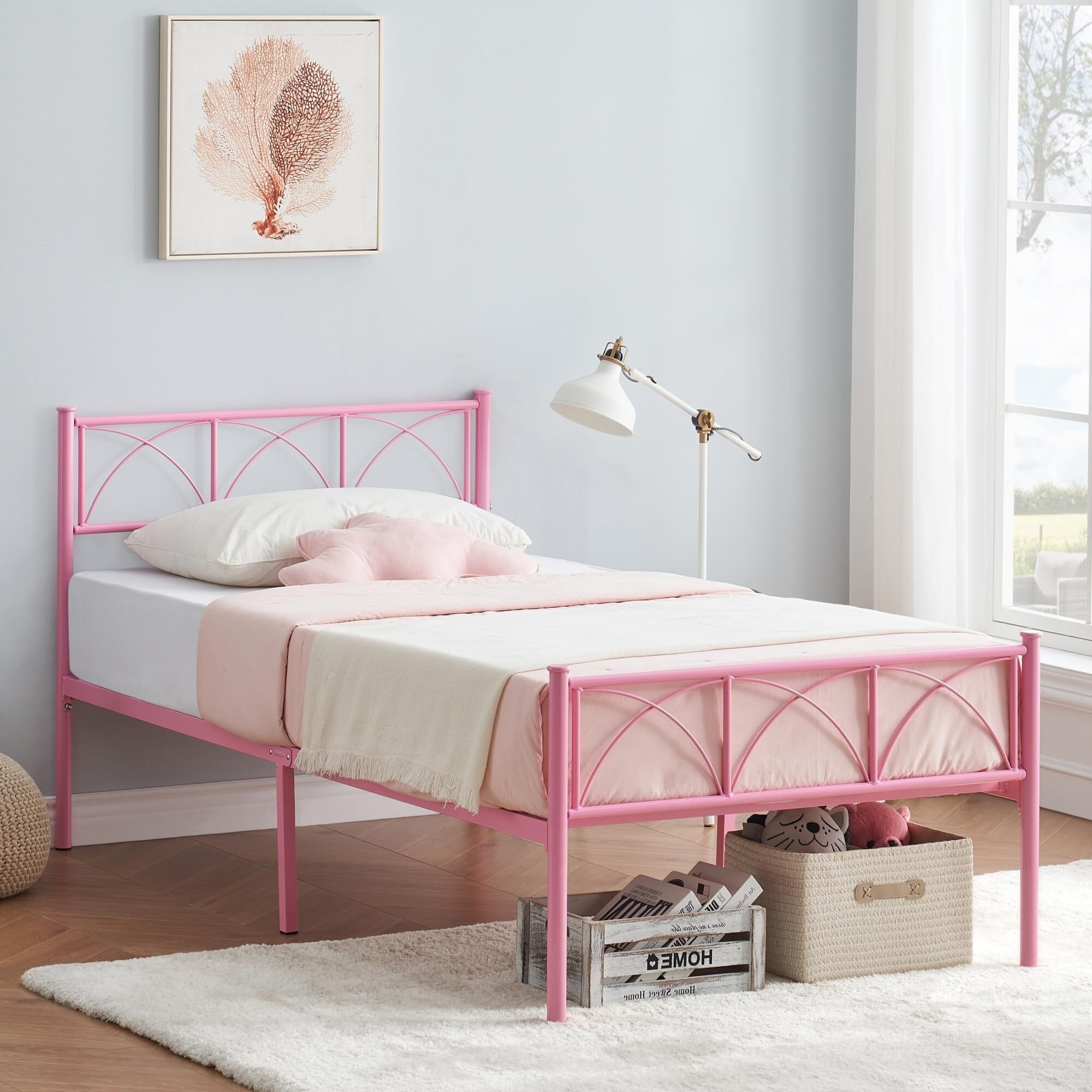 14 Inch Bed Frame with Headboard and Footboard - Bed Bath