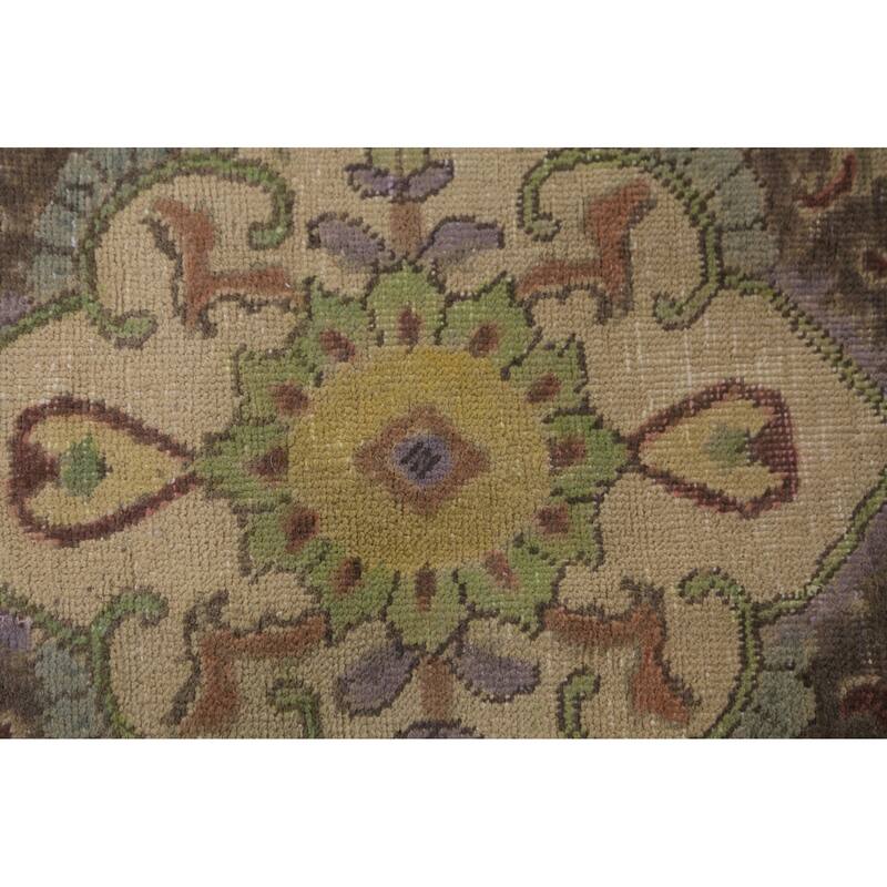 Medallion Tabriz Persian Area Rug Bedroom Hand-Knotted Wool Carpet - 8'6"x 11'8"
