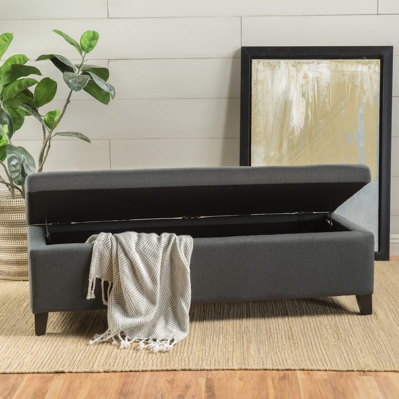 Storage Ottoman with Dense Foam Padding and Ample Space for Modern Living and Multi-Functional Use