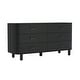preview thumbnail 7 of 14, Manhattan Comfort Solara 68" Solid Wood Dresser (6-Drawer)