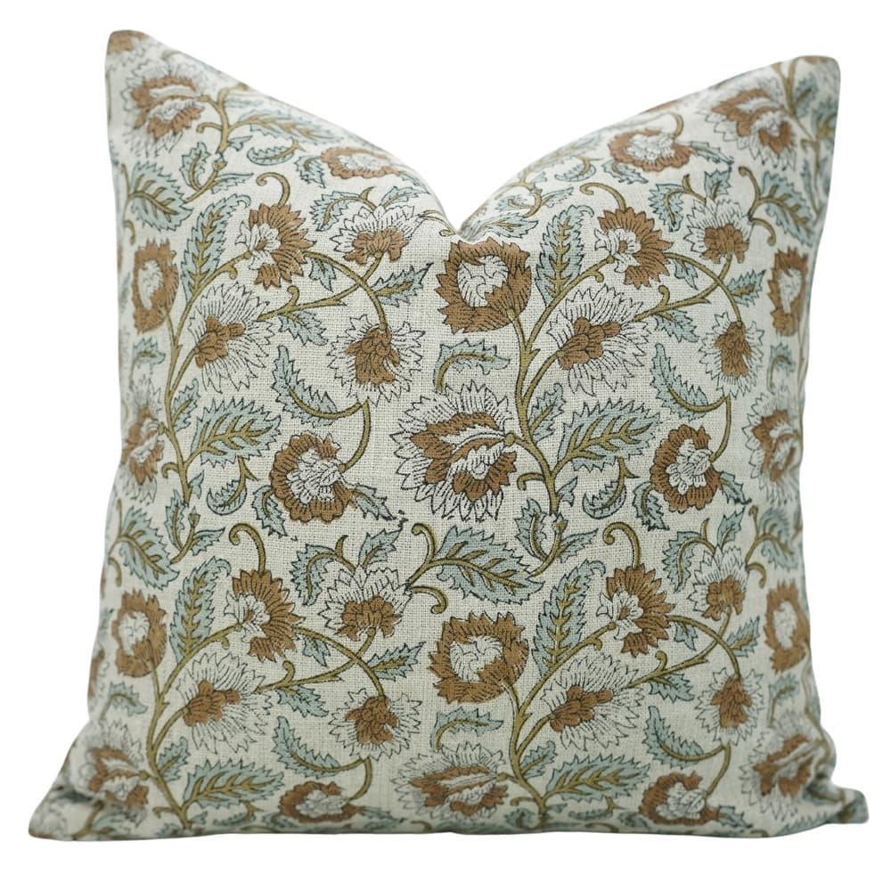 Fabdivine Brown Fall Décor Cushion case Rustic Accent Thick Linen Pillow Cover for Bed, Lounge or Couch, Chair, Mandakani