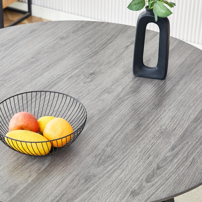 42" Round Dining Table - Metal Legs, Multi-Use