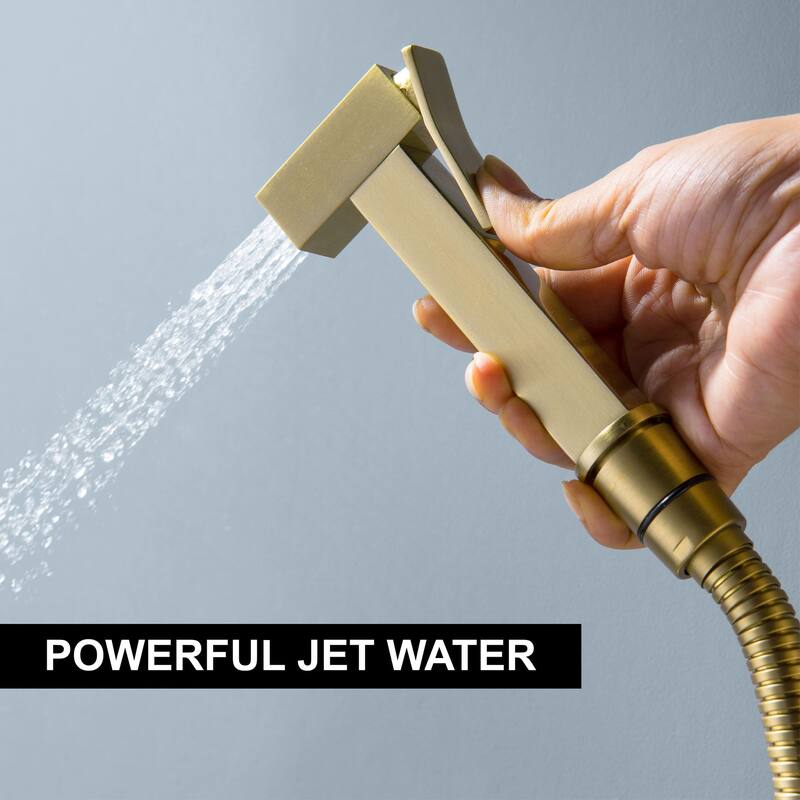 Handheld Bidet Sprayer Stainless Steel Bidet Hand Held Sprayer for Toilet Shattaf Toilet Attachment With Mixer Valve