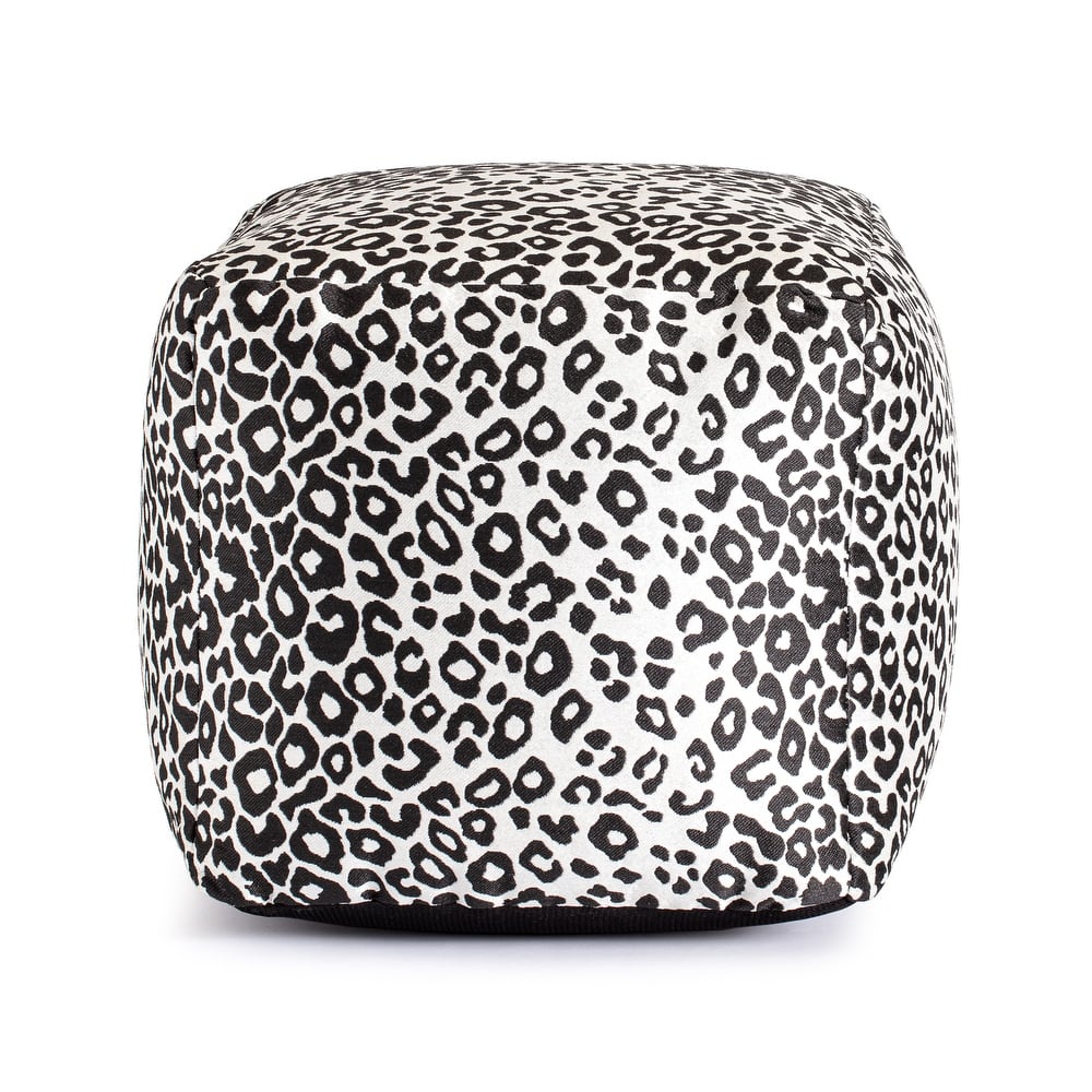 Jani Amur Indoor/Outdoor 18" x 18" Square Pouf Ottoman