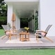 preview thumbnail 2 of 7, Cambridge Casual Dunham Teak Wood Outdoor Adirondack Chairs