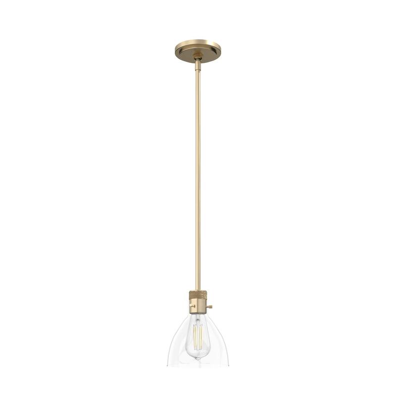 Hunter 6" Van Nuys 1 Light Mini Pendant - Kitchen Island, Dining Room - Industrial, Modern, Transitional