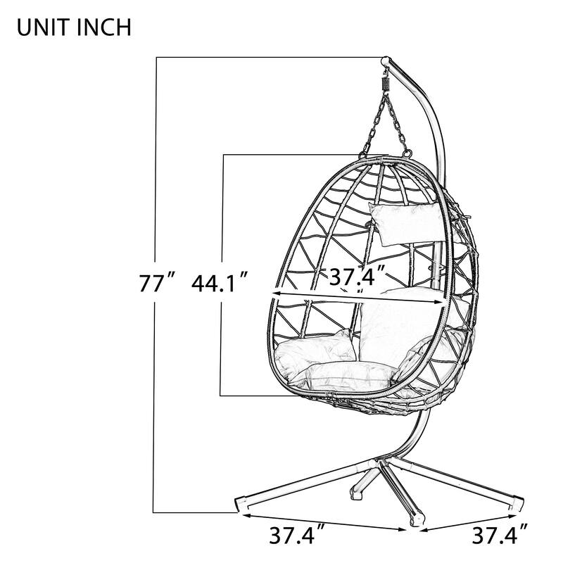 Waterproof Wicker Swing Chair
