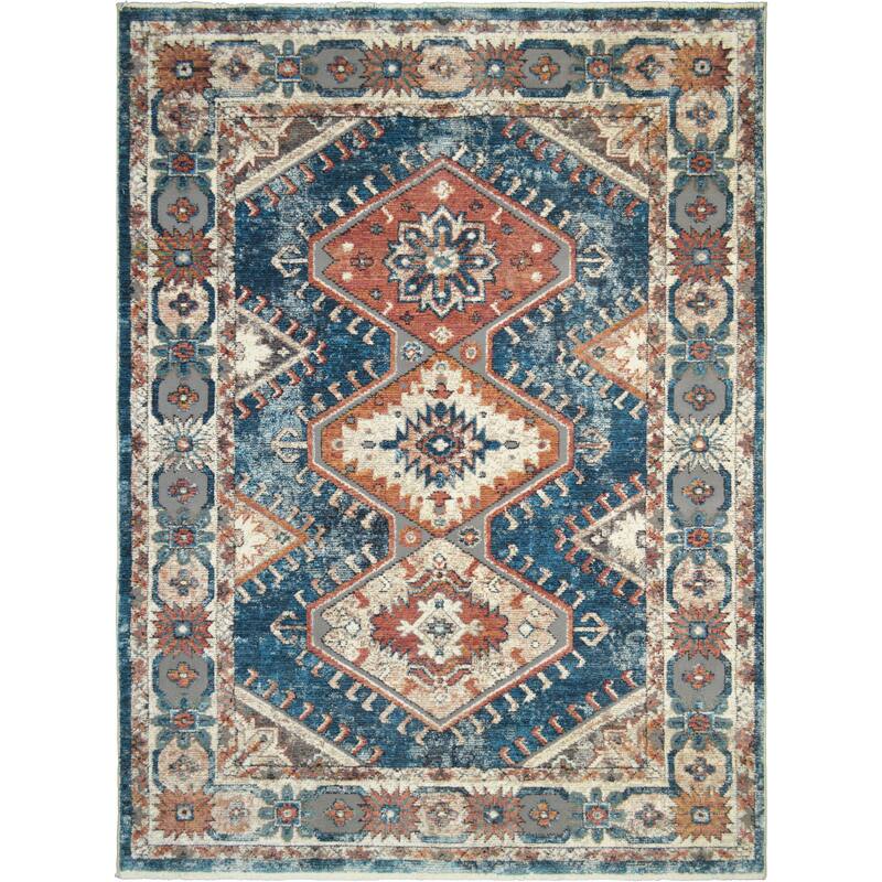 Mayberry Oxford Sahara Traditional Area Rug - 7'8"x9'8" - Blue