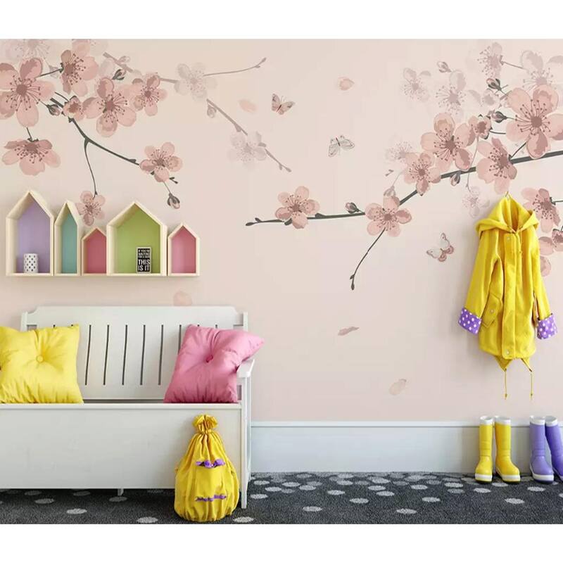 GK Wall Design Sakura Flower Cherry Blossom Asiatic Removable Wallpaper